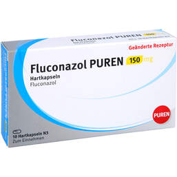 Abbildung: Fluconazol Puren 150 mg Hartkapseln 10 St, Hartkapseln PZN 11354801