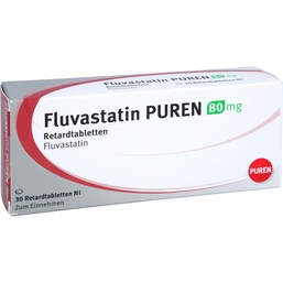 Abbildung: Fluvastatin Puren 80 mg Retardtabletten 30 St, Retard-Tabletten PZN 11354853