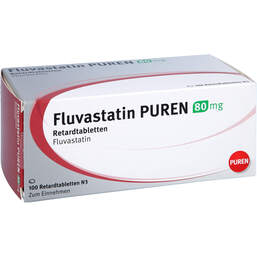 Abbildung: Fluvastatin Puren 80 mg Retardtabletten 100 St, Retard-Tabletten PZN 11354882