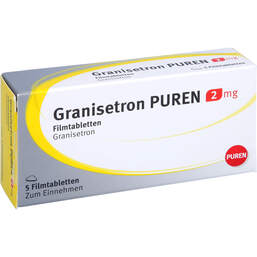 Abbildung: Granisetron Puren 2 mg Filmtabletten 5 St, Filmtabletten PZN 11354907