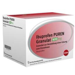 Abbildung: Ibuprofen Puren Granulat 400 mg zur Herstellung einer Lösung zum Einnehmen Granulat, 50 St PZN 11355143