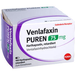 Abbildung: Venlafaxin Puren 75 mg Hartkapseln retardiert 100 St, Retard-Kapseln PZN 11358710