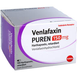 Abbildung: Venlafaxin Puren 150 mg Hartkapseln retardiert 100 St, Retard-Kapseln PZN 11358762