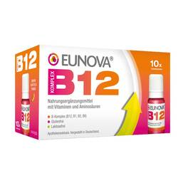 Abbildung: Eunova B12 Komplex Trinkfläschchen Lösung zum Einnehmen, 10X10 ml PZN 11358874