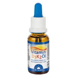 Abbildung: Vitamin D3 K2 Öl Dr. Jacobs Tropfen 20 ml, Tropfen zum Einnehmen PZN 11360196