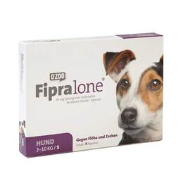 Abbildung: Fipralone 67 mg Lösung zum Auftropfen für kleine Hunde Lösung, 4 St PZN 11360747