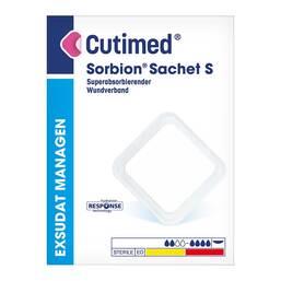 Abbildung: Sorbion Cutimed Sachet S Wundauflage 10x20 cm 24 St, Pflaster PZN 11361416