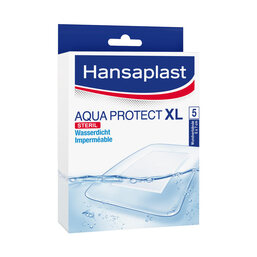 Abbildung: Hansaplast Aqua Protect XL Pflaster 6x7 cm Pflaster, 5 St PZN 11362077