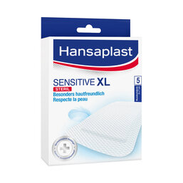 Abbildung: Hansaplast sensitive XL Pflaster 6x7 cm Pflaster, 5 St PZN 11362108