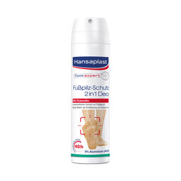 Abbildung: Hansaplast Fußpilz-Schutz 2in1 Deo Deospray, 150 ml PZN 11362137