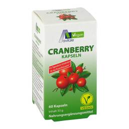 Abbildung: Cranberry Vegan Kapseln 400 mg 60 St, Kapseln PZN 11362829
