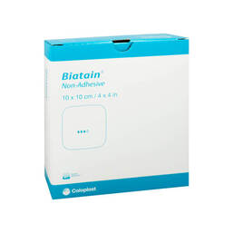 Abbildung: Biatain Schaumverband 10x10 cm nicht haftend 10 St, Verband PZN 11367169