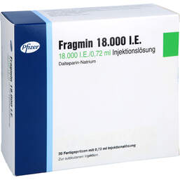 Abbildung: Fragmin 18.000 I.E. Injektionslösung in einer Fertigspritze 20 St, Injektionslösung PZN 11367755