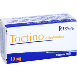 Abbildung: Toctino 10 mg Weichkapseln 30 St, Weichkapseln PZN 11367991