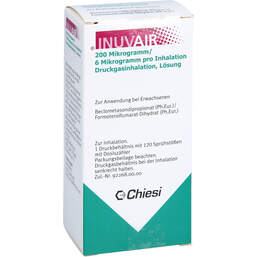 Abbildung: Inuvair 200 / 6 µg 120 Hub Druckgasinhalat 1 St, Inhalat PZN 11377297