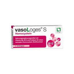 Abbildung: VasoLoges S Homocystein Dragees Dragees, 30 St PZN 11482976