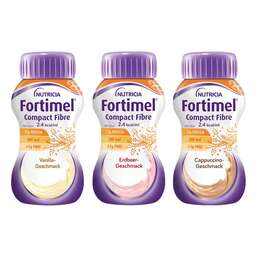 Abbildung: Fortimel Compact Fibre Mischkarton 8X4X125 ml, Flüssigkeit PZN 11513406