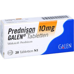Abbildung: Prednison 10 mg Galen Tabletten 20 St, Tabletten PZN 11518958