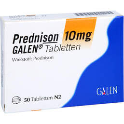 Abbildung: Prednison 10 mg Galen Tabletten 50 St, Tabletten PZN 11518964