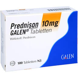 Abbildung: Prednison 10 mg Galen Tabletten 100 St, Tabletten PZN 11518970