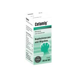 Abbildung: Cefamig Tropfen zum Einnehmen Tropfen zum Einnehmen, 20 ml PZN 11524539