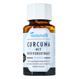 Abbildung: Naturafit Curcuma mit Pfeffer Kapseln Kapseln, 60 St PZN 11525728