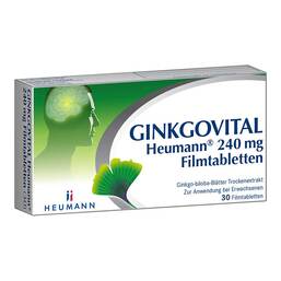 Abbildung: Ginkgovital Heumann 240 mg Filmtabletten Filmtabletten, 30 St PZN 11526260