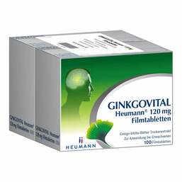 Abbildung: GINKGOVITAL Heumann 120 mg Filmtabletten 200 St, Filmtabletten PZN 11527489
