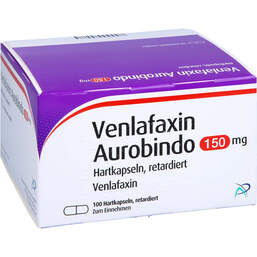 Abbildung: Venlafaxin Aurobindo 150 mg Hartkapseln retardiert 100 St, Retard-Kapseln PZN 11528230