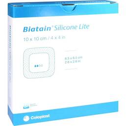 Abbildung: Biatain Silicone Lite Schaumverband 10x10 cm 10 St, Kompressen PZN 11530617