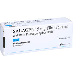 Abbildung: Salagen 5 mg Filmtabletten 84 St, Filmtabletten PZN 11533254