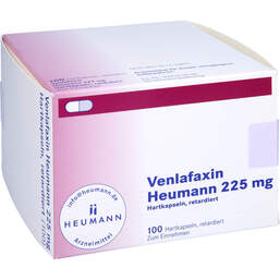 Abbildung: Venlafaxin Heumann 225 mg Hartkapseln retardiert 100 St, Retard-Kapseln PZN 11538777