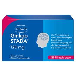 Abbildung: Ginkgo STADA® 120 mg Filmtabletten Filmtabletten, 30 St PZN 11538889