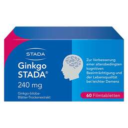 Abbildung: Ginkgo STADA® 240 mg Filmtabletten Filmtabletten, 60 St PZN 11538932