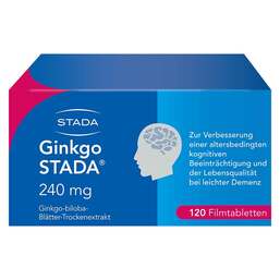 Abbildung: Ginkgo STADA® 240 mg Filmtabletten Filmtabletten, 120 St PZN 11538949