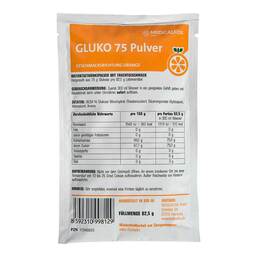 Abbildung: Glukose 75 g Orange Pulver zur Her.e.Lösung zum Einnehmen 75 g, Pulver zur Herstellung einer Lösung zum Einnehmen PZN 11540053