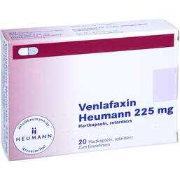 Abbildung: Venlafaxin Heumann 225 mg Hartkapseln retardiert 20 St, Retard-Kapseln PZN 11544097