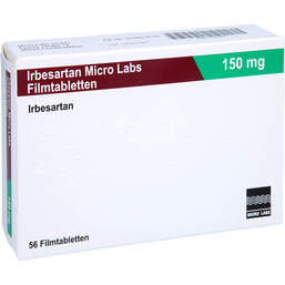 Abbildung: Irbesartan Micro Labs 150 mg Filmtabletten 56 St, Filmtabletten PZN 11544861