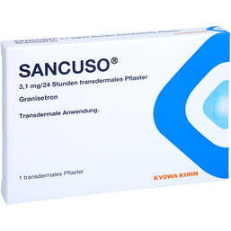 Abbildung: Sancuso 3,1 mg / 24 Stunden transdermale Pflaster 1 St, Pflaster transdermal PZN 11550554