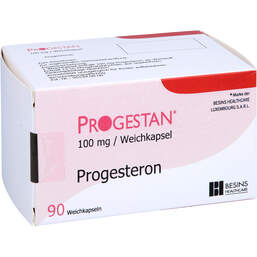 Abbildung: Progestan 100 mg Weichkapseln 90 St, Weichkapseln PZN 11552375