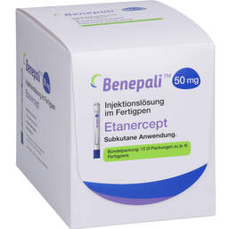Abbildung: Benepali 50 mg Injektionslösung in einem Fertigpen 12 St, Injektionslösung PZN 11558001