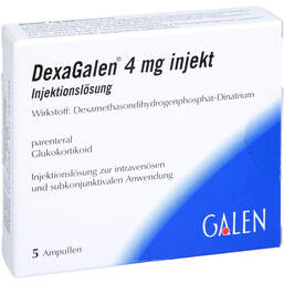Abbildung: Dexagalen 4 mg injekt Injektionslösung 5X1 ml, Injektionslösung PZN 11562209