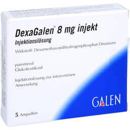 Abbildung: Dexagalen 8 mg injekt Injektionslösung 5X2 ml, Injektionslösung PZN 11562215