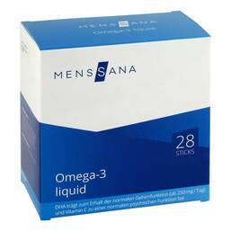 Abbildung: Omega 3 liquid Menssana Sticks Saft, 28 St PZN 11565343