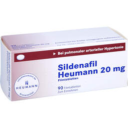 Abbildung: Sildenafil Heumann 20 mg Filmtabletten 90 St, Filmtabletten PZN 11566408