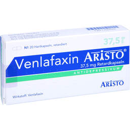 Abbildung: Venlafaxin Aristo 37,5 mg Retardkapseln 20 St, Retard-Kapseln PZN 11584524
