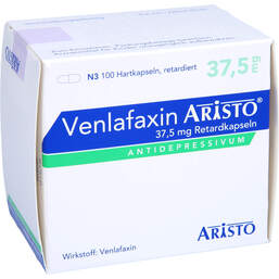 Abbildung: Venlafaxin Aristo 37,5 mg Retardkapseln 100 St, Retard-Kapseln PZN 11584547