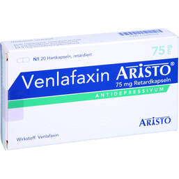 Abbildung: Venlafaxin Aristo 75 mg Retardkapseln 20 St, Retard-Kapseln PZN 11584553