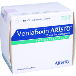 Abbildung: Venlafaxin Aristo 75 mg Retardkapseln 100 St, Retard-Kapseln PZN 11584607