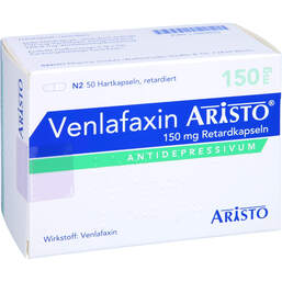 Abbildung: Venlafaxin Aristo 150 mg Retardkapseln 50 St, Retard-Kapseln PZN 11584642